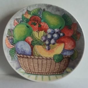 Lazzaro Porcelain Hand-painted Fruit Dish